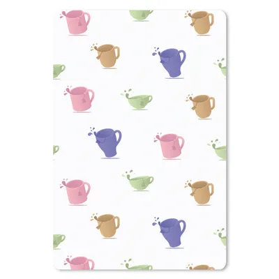 Produktbild von MuchoWow® Mauspad Mousepad Muster - Tee - Teetasse 40x60 cm - Mousepads - Maus Mat - Pad - Mausunterlage - Schreibtisch Accesoire