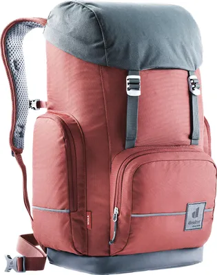 A studio shot of a Deuter backpack.