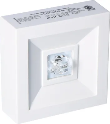 Produktbild von LED-Notleuchte, LOVATO N ECO 3W 6000K 1h, Einzweck, Korridoroptik, weiß