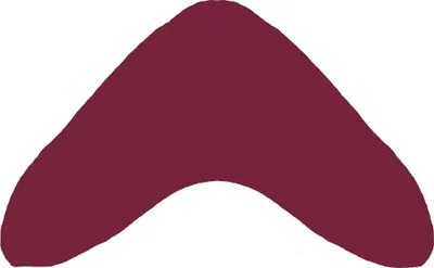 Produktbild von Bezug Bumerangkissen Wasserbett : Farbe - Burgund