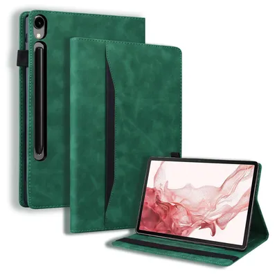 Produktbild von Mobigear Folio-Tablet-Hülle für Samsung Galaxy Tab S10 FE Plus, Klapphülle - Grün