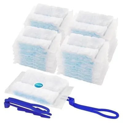 Produktbild von 40 Stück Swiffer Staubmagnet Nachfüllpack, Duster Nachfüllpack mit 2 Handgriff Staubfänger Staubwedel für Swiffer Staub Entferner Staubtücher Einweg für Tierhaare Staub Schmutz