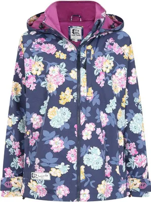 Produktbild von Lazy Jacks - Jacke, wasserfest für Damen LJ119 (L) (Dunkles Marineblau/Pink/Gelb)
