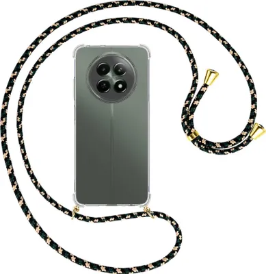 Produktbild von Handykette Backcover-Schutzhülle mit Band (Metall goldfarben) für Realme 12 5G / 12X 5G - camouflage