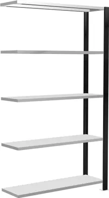 Produktbild von SCHULTE Anbau-Schwerlastregal 36004-S schwarz 100,0 x 30,0 x 180,0 cm