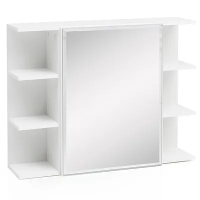 Obrázek produktu pro Nástěnná skříň WL5.754 Bílá 80x64,5x20cm Dřevotřísková deska