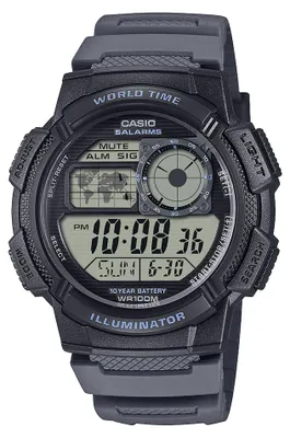 Produktbild von Casio Herren Armbanduhr AE-1000W-8AVEF digital schwarz-grau