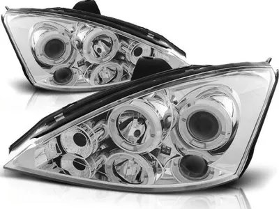 Immagine prodotto di Fari Angel Eyes compatibili con Ford Focus MK1 Facelift, anno di produzione 2001-2004, cromati