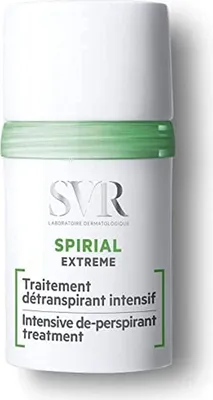 A product shot of an SVR Spirial Extreme Intensive De-Perspirant Treatment.