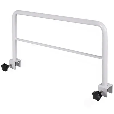Produktbild von Kohlenstoffstahl Bettschutzgitter 50x30cm ohne Bohren für 18-44mm Bettrahmen Senioren Kinder Sicherheit weiß