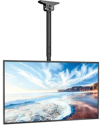Zdjęcie produktu dla Uchwyt sufitowy do telewizorów o przekątnej 32-65 cali, obrót o 360°, maksymalne obciążenie 50 kg, standard VESA 400x400 mm