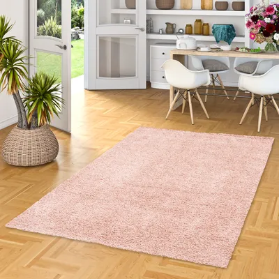 Produktbild von Hochflor Langflor Shaggy Teppich Comfy Mix Rosa, Größe:160x230 cm