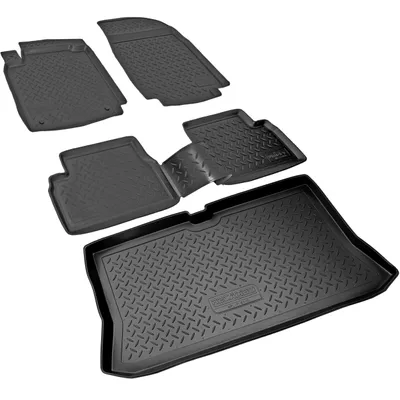 Produktbild von Fußmatten & Kofferraumwanne Set passend für  Nissan Micra III, K12 | 2003-2010
