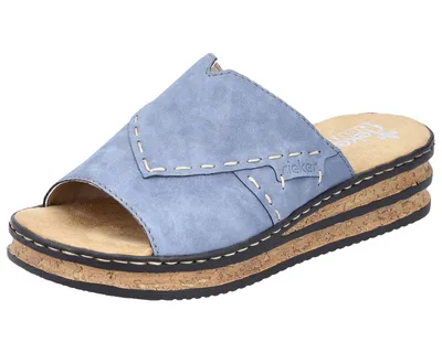Produktbild von Rieker Komfort Pantoletten Damen 31353139353730 Blau 42 EU