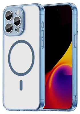 Produktbild von iPhone 15 Pro Max Hülle - Coverup Clear TPU Back Cover - MagSafe Compatible - Blau