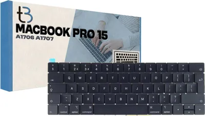 Image de Clavier d'ordinateur portable Tradebit pour Apple A1707 A1706, clavier QWERTY américain