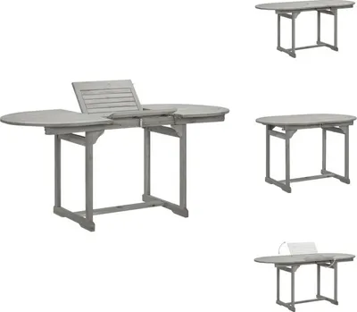 Immagine prodotto di vidaXL Tavolo da pranzo da giardino (120-170)x80x75 cm in legno massiccio di acacia - Tavoli da giardino