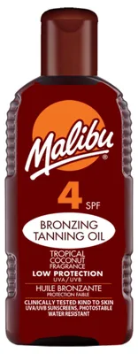 Productafbeelding van Malibu Tanning Oil bruiningsolie SPF4 200 ml