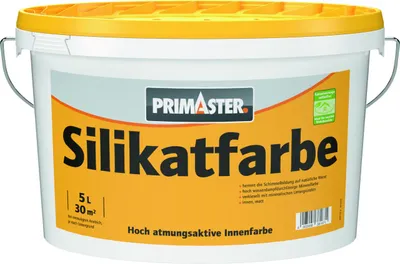 Produktbild von Primaster Silikatfarbe 5 L weiß stumpfmatt