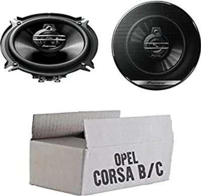 Produktbild von Lautsprecher Boxen Pioneer TS-G1330F - 13cm 3-Wege 130mm Triaxe 250W Auto Einbausatz - Einbauset passend für Opel Corsa B/C Heck - justSOUND