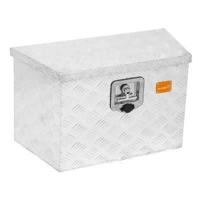 Produktbild von ALUBOX Deichselbox - Anhänger Kiste - Riffelblech 62 x 36 x 29 cm - wasserabweisend staubdicht abschließbar