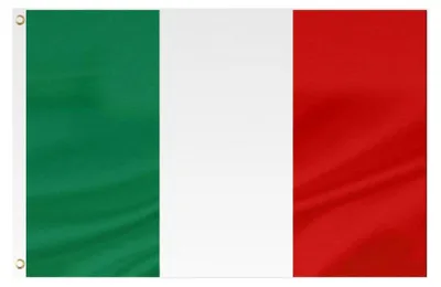 Produktbild von 1 Stück Italienische Flagge, 90 x 150 cm, Deko für Zuhause, Garten, Bar und Veranstaltungen