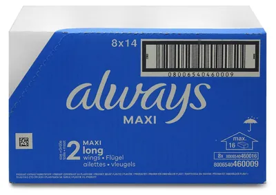 Produktbild von Always Maxi Profresh Binden Größe 2 Long, 112 Stk