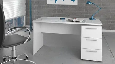 Productafbeelding van Bureau met 3 Laden - 138 x 74 x 60 cm