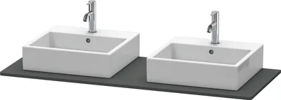 Produktbild von Konsole XSQUARE m 2 Auschnitten 16x1400x550mm gra matt 16 x 1400 x 550 mm graphit matt