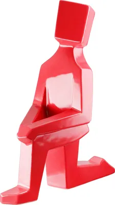 Produktbild von Gilde Figur, geometrisch, "Patras", Keramik, rot, VE 2, L. 2.5 cm, B. 20 cm, H. 20.5 cm 34417 4063387344170