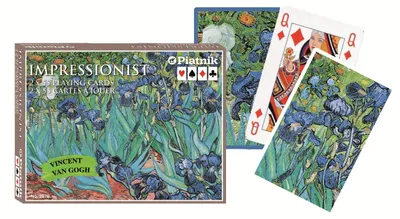 Produktbild von Piatnik Vincent van Gogh – Iris Impressionist Spielkarten – Doppeldeck