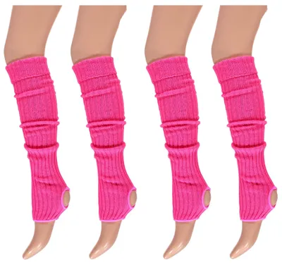 Produktbild von krautwear Damen Mädchen 4 Paar Ballettstulpen mit Fersenloch, 55 cm