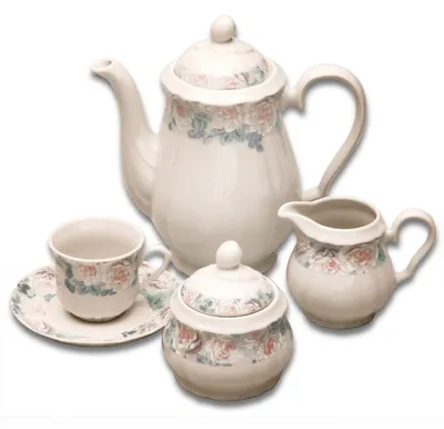 Produktbild von Thun 1794 Rose, Porzellan Kaffeeservice, Rosen, Thun, 15 d.