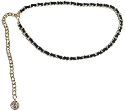 Produktbild von Goldene Kette als Gürtel – Verstellbarer Body-Gürtel – Modischer Taillengürtel – Punk-Gürtel – Geeignet für Jungen/Mädchen – Hochwertiges Metall