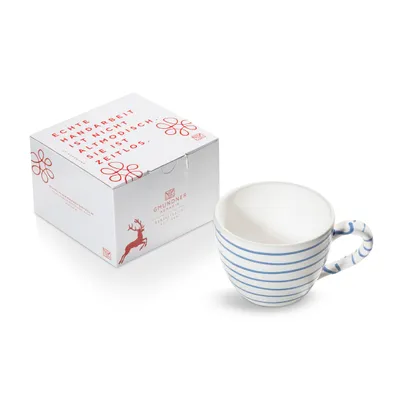 Produktbild von Gmundner Keramik Blaugeflammt Teetasse Maxima 0,4 Liter