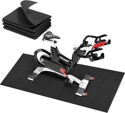 Immagine prodotto di Tappetino protettivo per attrezzature da fitness, colore nero, dimensioni 173 x 61 x 0,6 cm