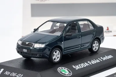 Obrázek produktu pro Škoda Fabia Sedan Tmavě Zelená Metalíza KADEN 1:43