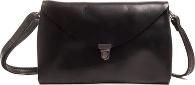 Produktbild von HAROLD'S Leder Umhängetasche Fold Handbag Clutch Black schwarz