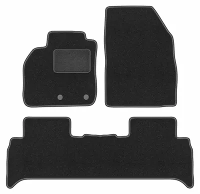 Produktbild von Velours-Fußmatten für Renault Scenic III 2009-2016 (Minivan) – 4-tlg, Graphit, passgenau – Wielganizator LUX