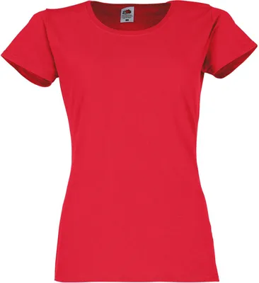 Produktbild von Fruit of the Loom Ladies Original T-Shirt Farbe: rot Größe: XL