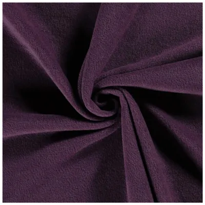 Fleecestoff Vliesstoff Fleece Stoff Zuschnitt ab 0,5m Meterware am Stück dunkelviolett