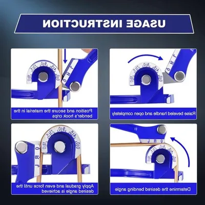 Handwerkliche Biegewerkzeuge für Rohre, 3-in-1 Rohrbiegezange für 1/4, 5/16 und 3/8 Zoll, Ideal für Kupfer, Aluminium und