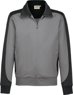 Produktbild von HAKRO Sweatjacke Contrast Performance #477 Gr. S titan/anthrazit