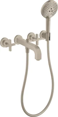 Immagine prodotto di hansgrohe AXOR Citterio Mélangeur bain 3 trous avec poignées croisées, 39447820, 39447820