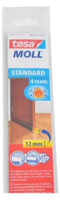Image de Tesa 05433-00101-01 tesamoll Türdichtung Standard glatte Böden 1m x 37mm braun