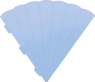 Produktbild von Schultüte Karton Eck 69cm h.bl