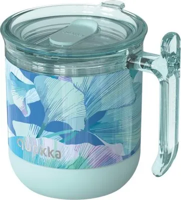 Zdjęcie produktu dla Quokka Wave Smartgrip, kubek termiczny ze stali nierdzewnej Ginkgo Leaves, 260 ml, 40270