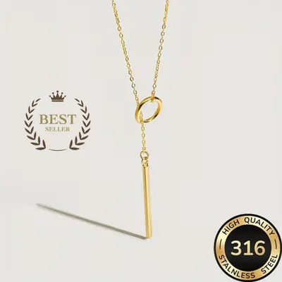 Produktbild von XCOAST Damen Halskette, Edelstahl, Gold - perfektes Valentinstagsgeschenk