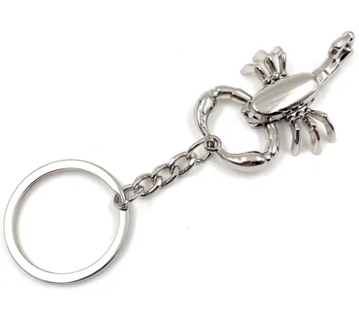 Produktbild von Onwomania Schlüsselanhänger - "Skoprion Hummer Tier" - Metall Glücksbringer ideal als Geschenk z.B. für den besten Freund, die beste Freundin, Mama