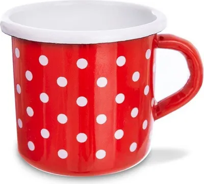 Obrázok produktu pre Smaltovaný kuchynský hrnček s uškom 8 cm 400 ml